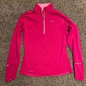 Nike Element 1/2 Zip Raspberry and Hot Pink EUC